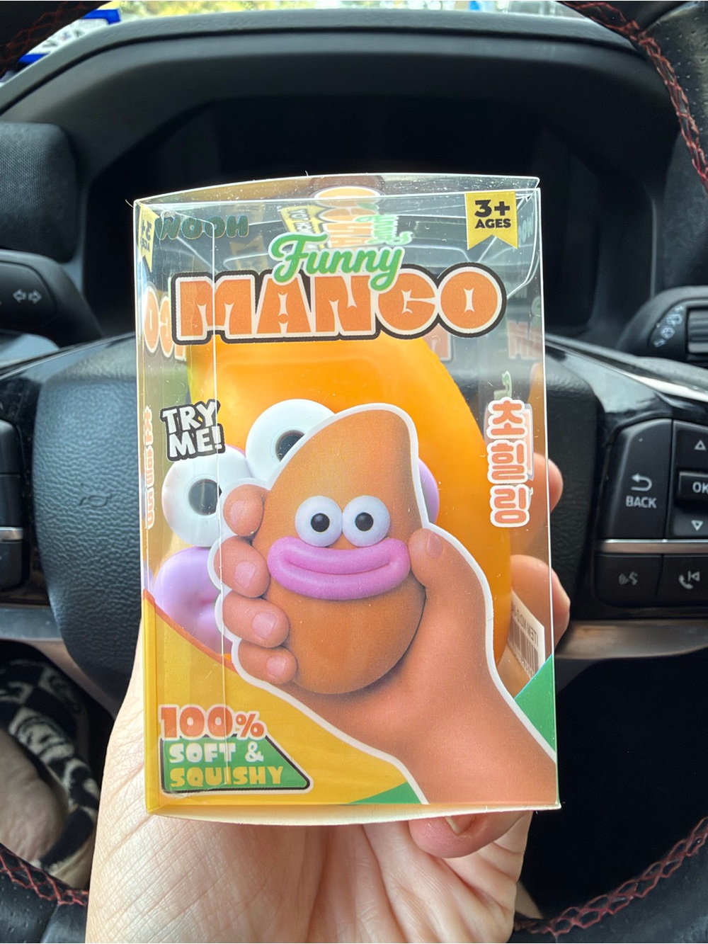 WOOH Funny Mango Squishy Sensory Fidget Toy Orange Purple Lips
